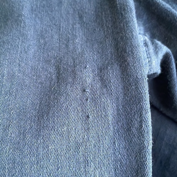 𝅺FRAME Le High Navy Skinny Raw Hem Jeans - Picture 9 of 9
